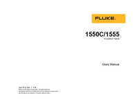 Thumbnail of document Manual - 1550C Insulation Tester